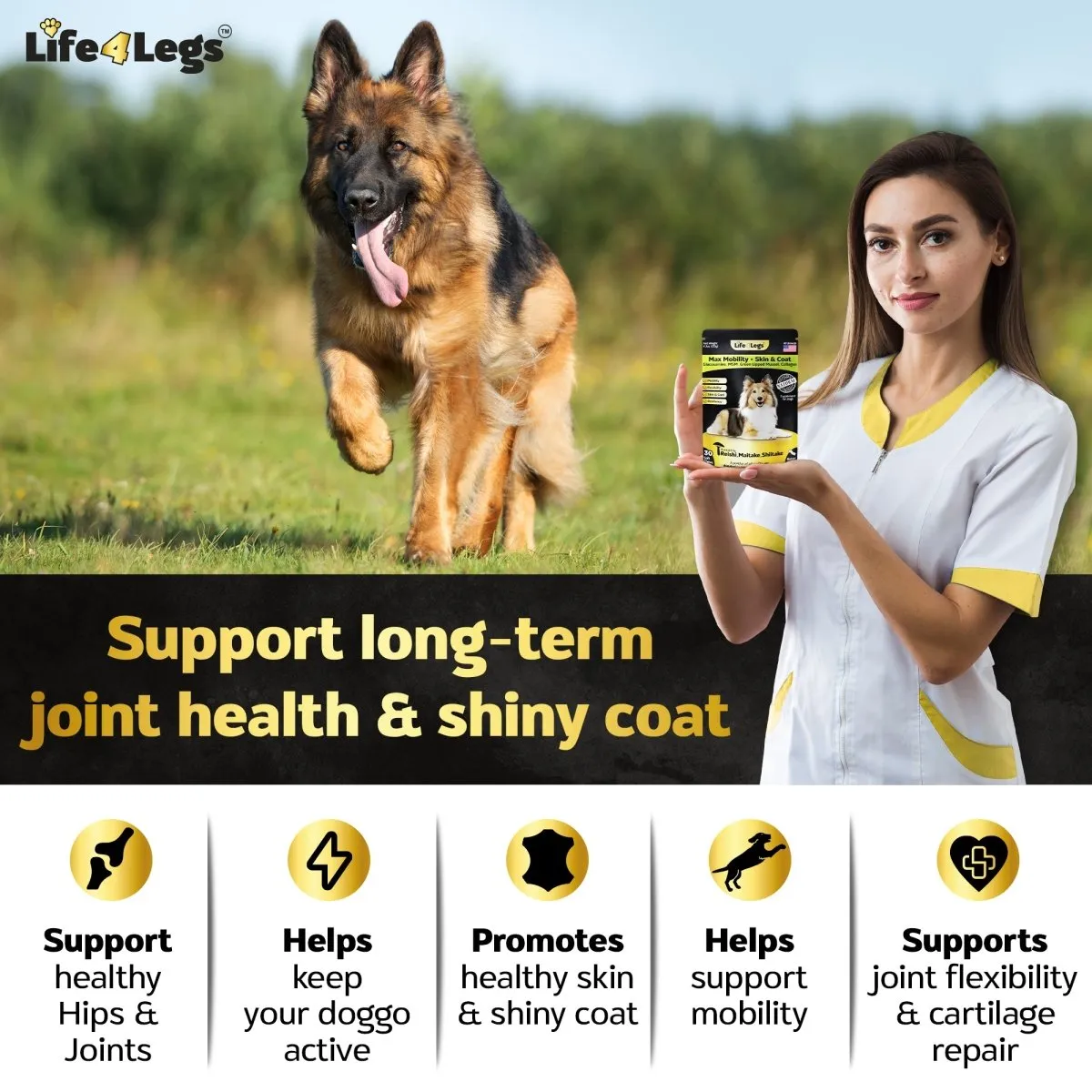 30 Hip and Joint Chews    Skin and Coat Supplement