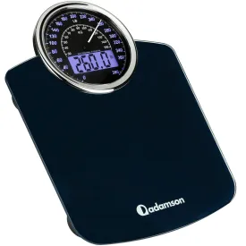 Adamson Hybrid 2-in-1 Analog & Digital Weighing Scale for Body Weight up to 400lbs   Thick Tempered Glass   Extra Large Display   Easy to Read Digital Bathroom Scale   New