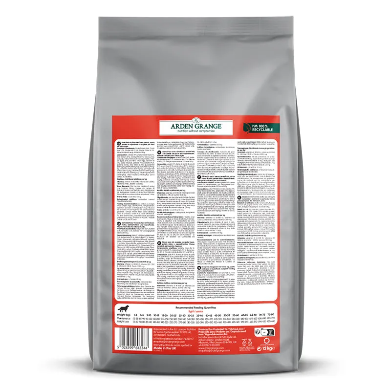 Adult Dog Grain Free Light & Senior - Chicken & Superfoods 12kg