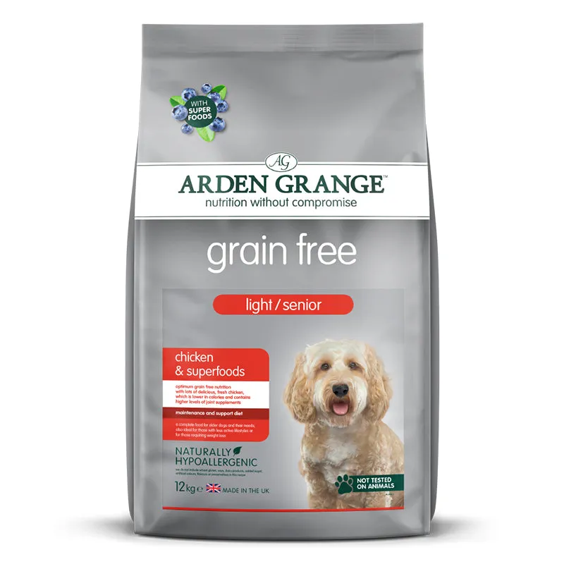 Adult Dog Grain Free Light & Senior - Chicken & Superfoods 12kg