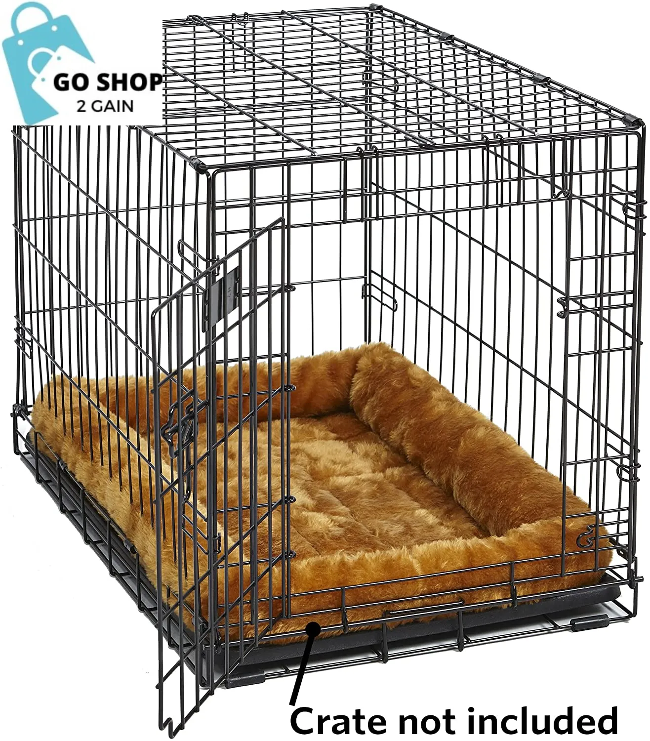 Bolster Dog Bed 18L-Inch Cinnamon Dog Bed or Cat Bed W/ Comfortable Bolster | Ideal for "Toy" Dog Breeds & Fits an 18-Inch Dog Crate | Easy Maintenance Machine Wash & Dry