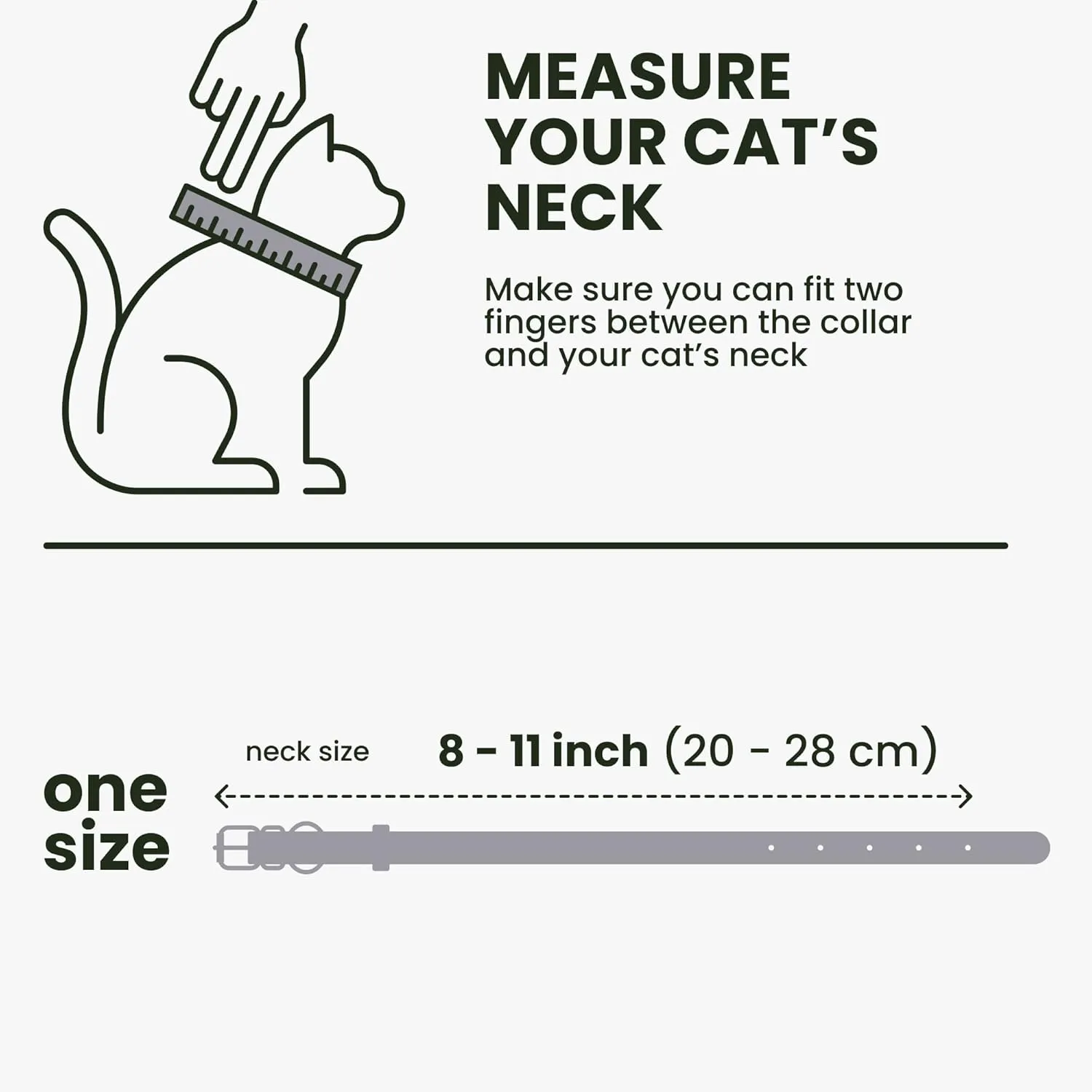 BRONZEDOG Cat Collar with Bell Kitten Rolled Leather Collars Safety QR ID Name Tag (Smoke Grey)