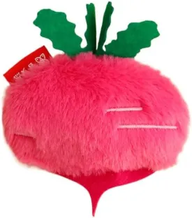 Carrot & Cucumber Cat Crinkle Toy, Realistic Vegetable Shape, Durable & Bite-Resistant, Self-Entertaining Catnip Toy (Radish)