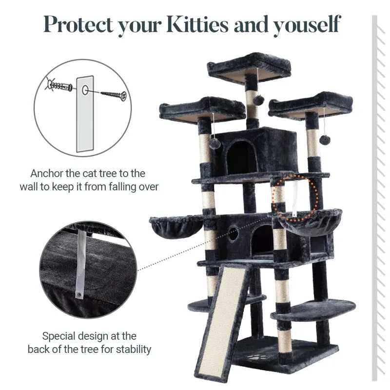 Cat Climbing & Scratching Tree House 1