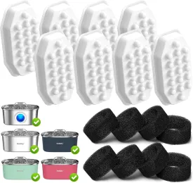 Cat Water Fountain Stainless Steel 8 Filters Replacement & 8 Pre-Filter Sponges