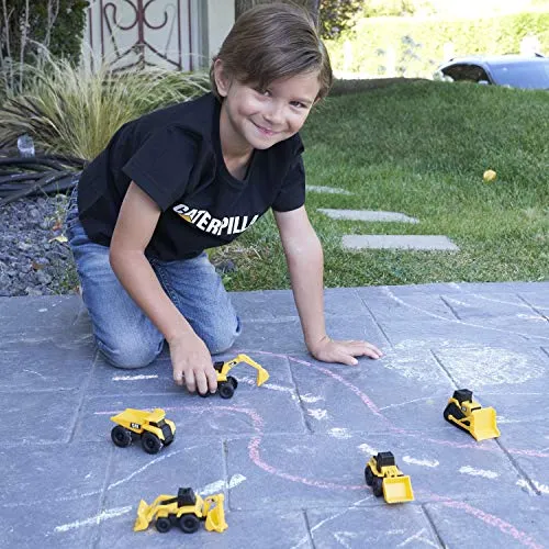 Clip coupon CAT Construction Toys, Little Machines 5pk Truck Toy Set, Includes Dump Truck, Front Loader, Bulldozer, Backhoe, and Excavator Vehicles with Moving Parts, Ages 3 
