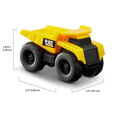 Clip coupon CAT Construction Toys, Little Machines 5pk Truck Toy Set, Includes Dump Truck, Front Loader, Bulldozer, Backhoe, and Excavator Vehicles with Moving Parts, Ages 3 