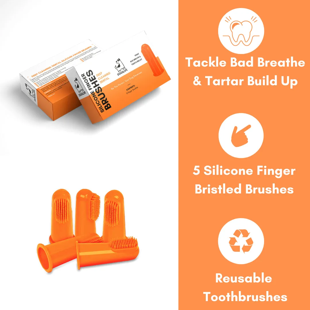 Dental Silicone Dog Finger Brushes