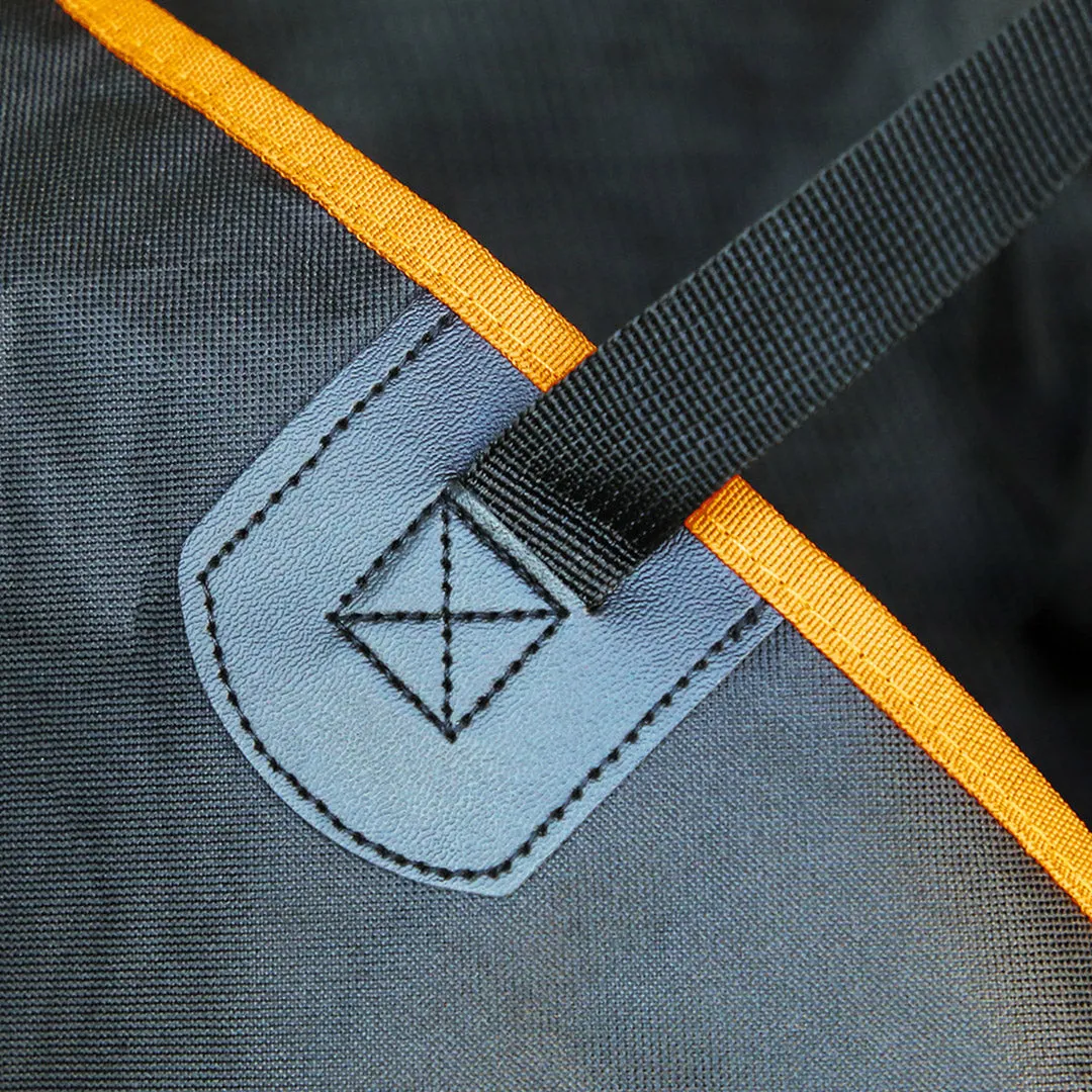 Dog Car Seat Cover Set of 2 Premium Waterproof 600D Oxford Cloth Back Seat Protector Hammock Pet Mat - Black