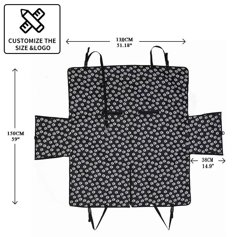 Dog Carriers Waterproof Rear Back Pet Dog Car Seat Cover