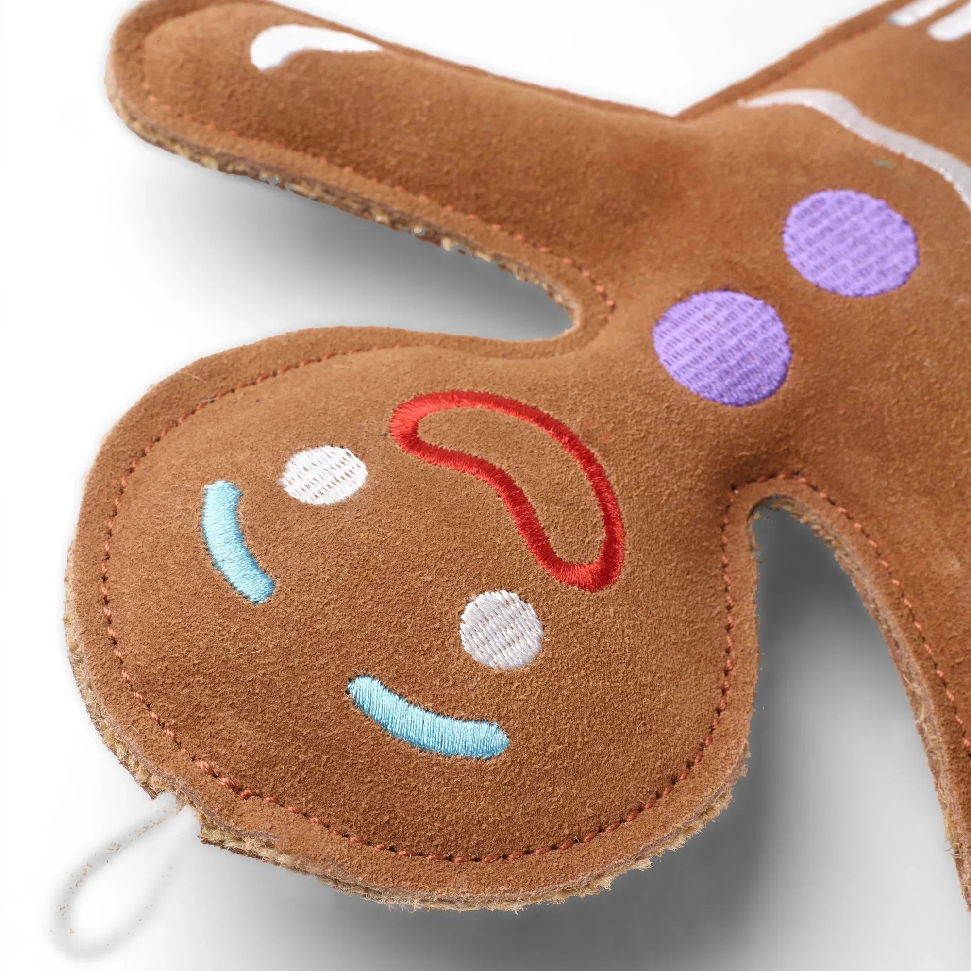Festive Gingerbread Person Eco Dog Toy