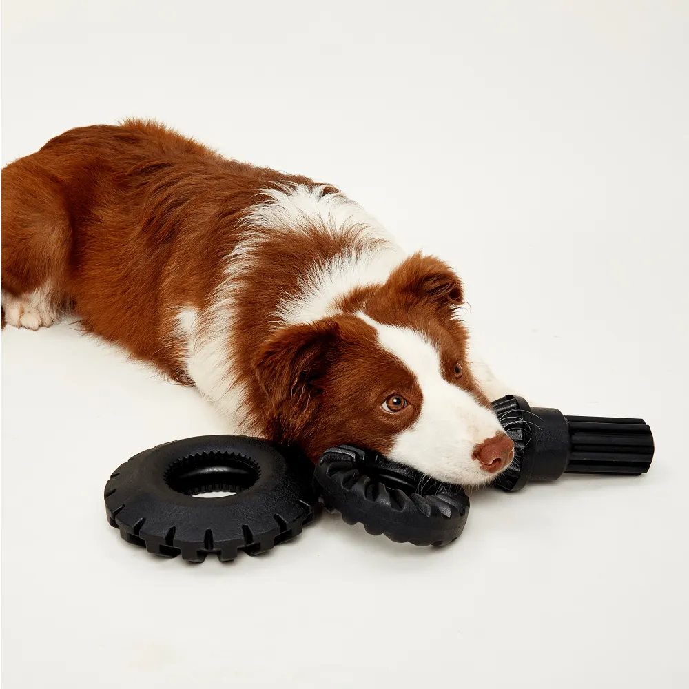 Fofos Driveshaft Toy and Fresh For Paws Peanut Butter for Cats and Dogs Combo
