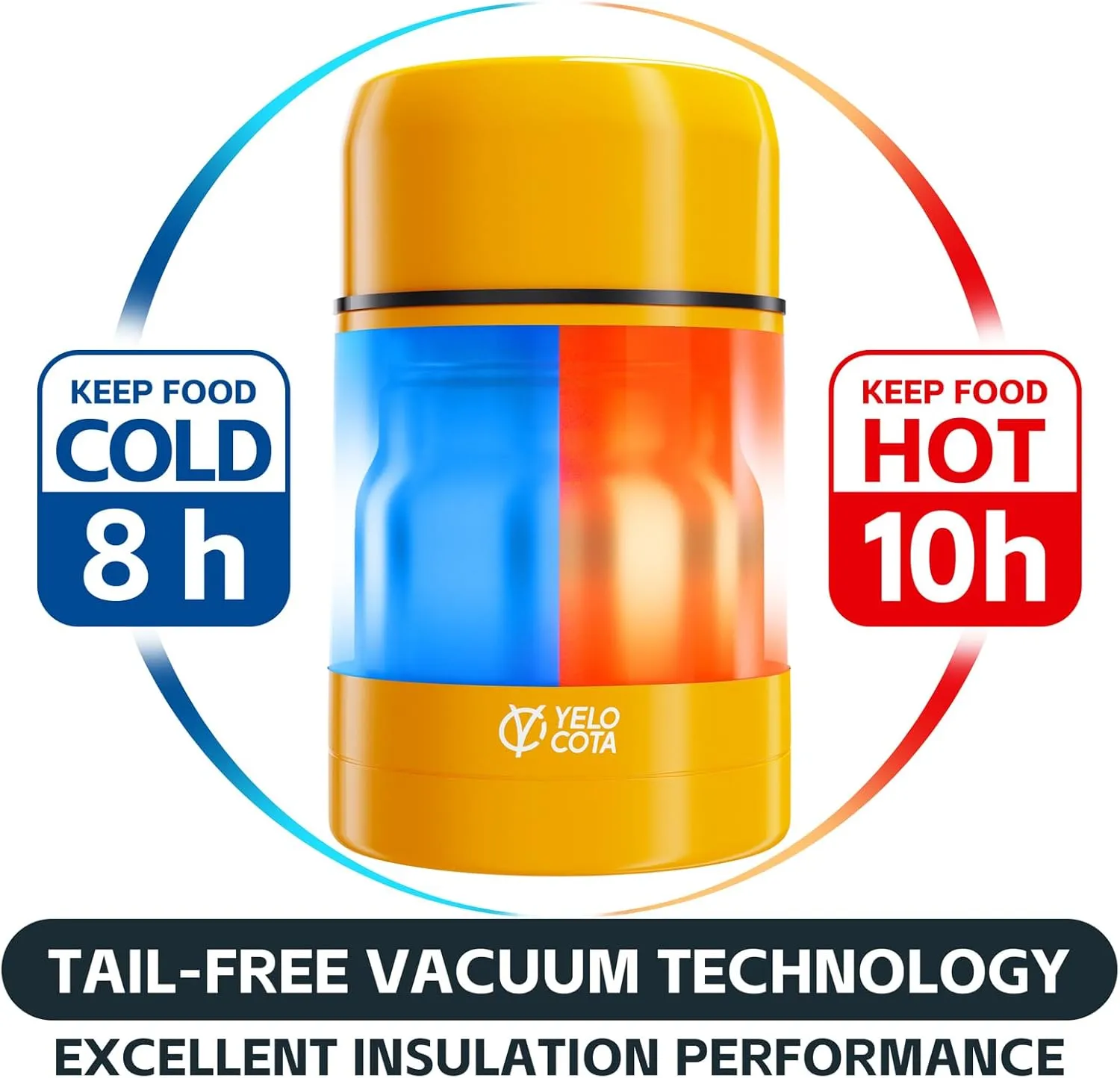 Food Jar for Hot Food,27Oz Vacuum Insulated Stainless Steel Lunch Food Containers, Wide Mouth Soup Flask for Hot Food, Leak Proof Fod Jar for School Office Travel