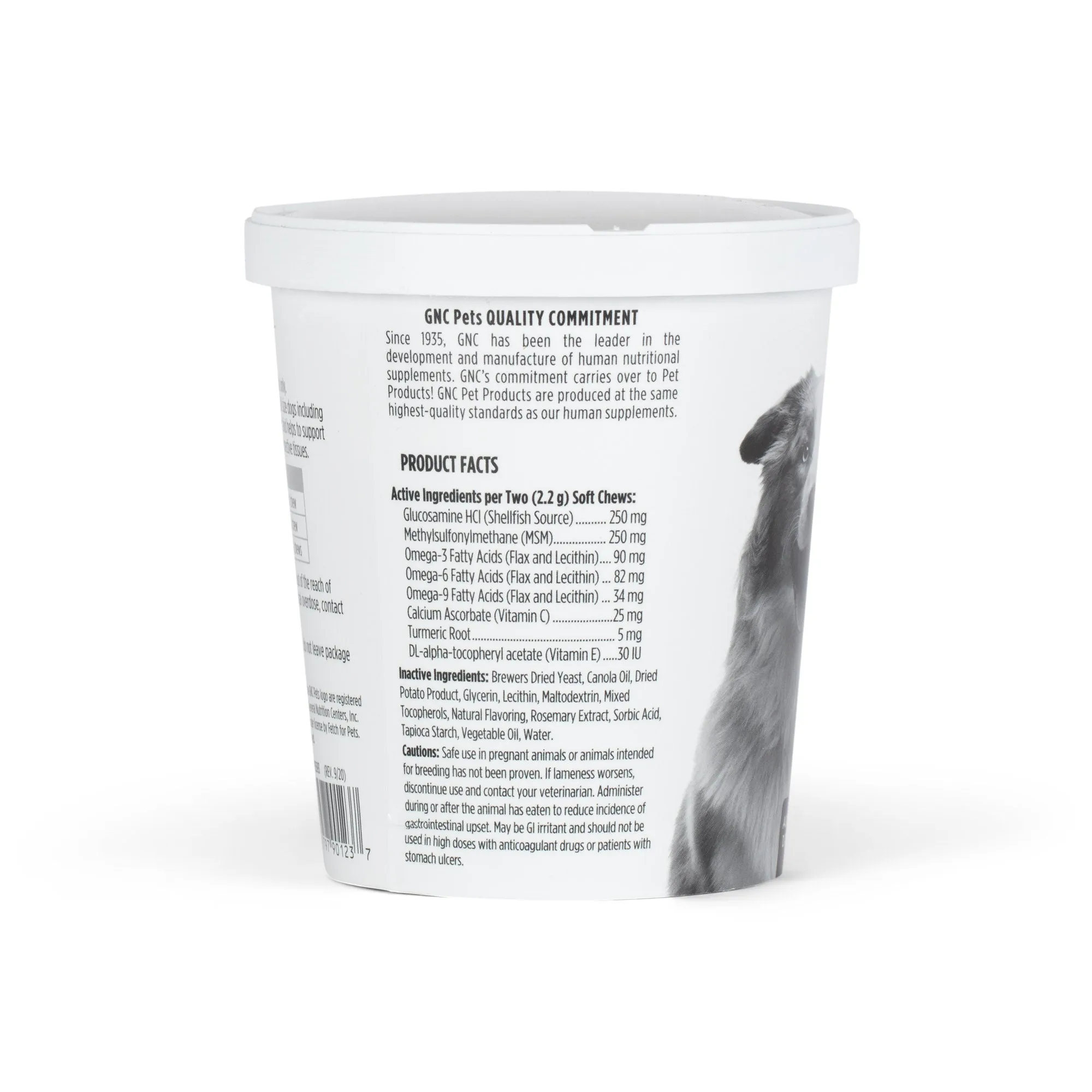 GNC Pets ESSENTIALS, Hip & Joint, All Dog, 60-ct 2.2g Soft Chews