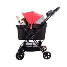 Ibiyaya Easy Stroller Pet Buggy for Cats & Dogs up to 20kg - Grey & Teal