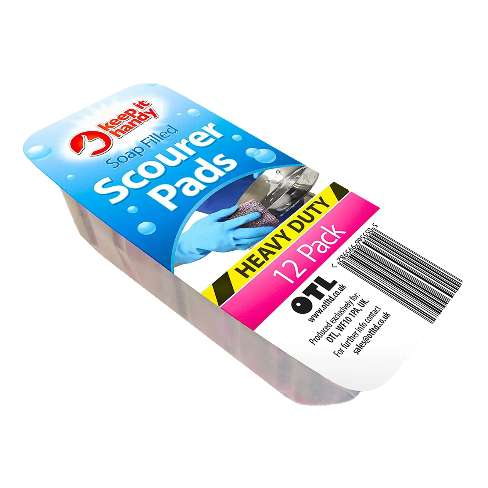 Keep It Handy Soap Filled Scourer Pads 12pk