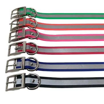 LCS LeatherFeel 1 Inch Reflective Cut To Length Collar
