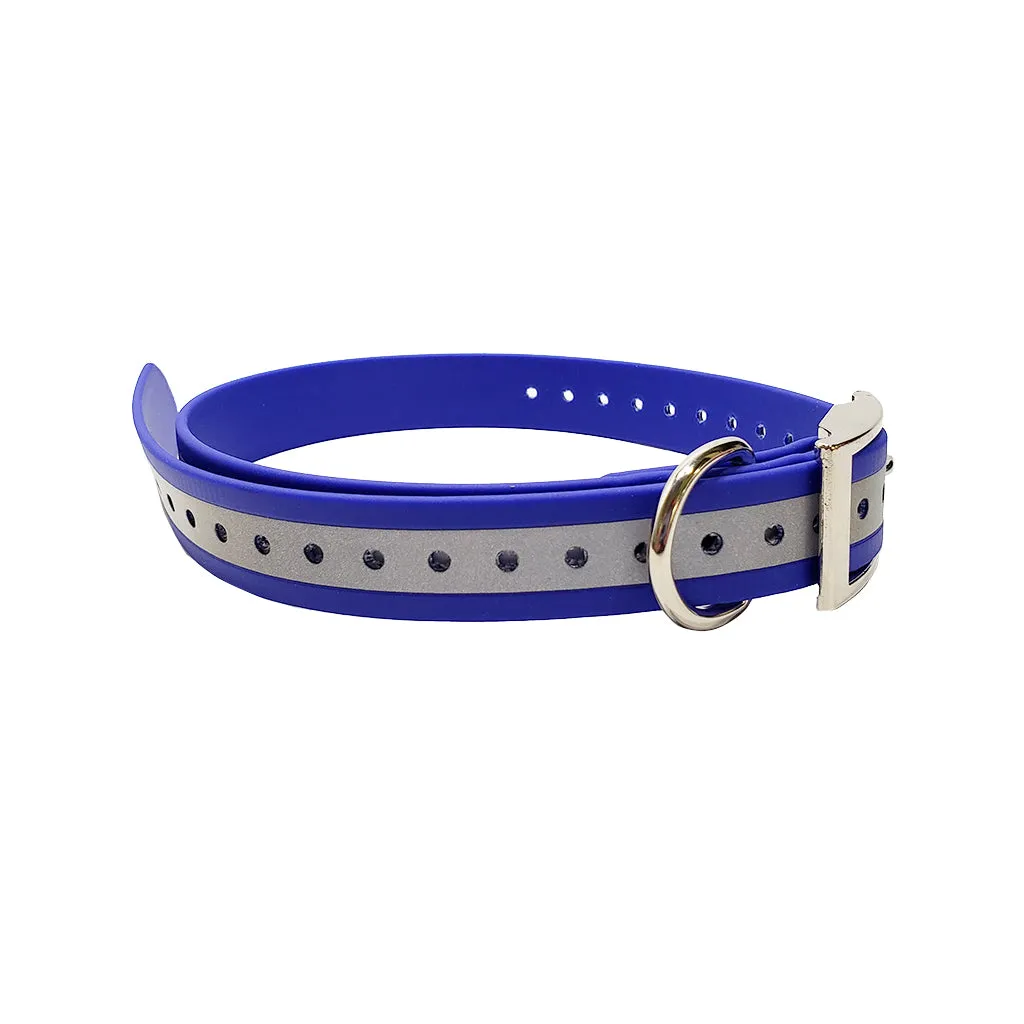 LCS LeatherFeel 1 Inch Reflective Cut To Length Collar