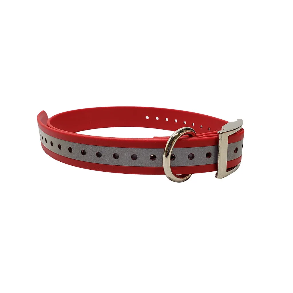 LCS LeatherFeel 1 Inch Reflective Cut To Length Collar