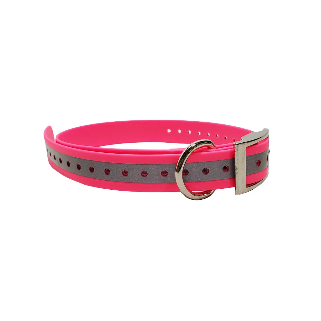 LCS LeatherFeel 1 Inch Reflective Cut To Length Collar