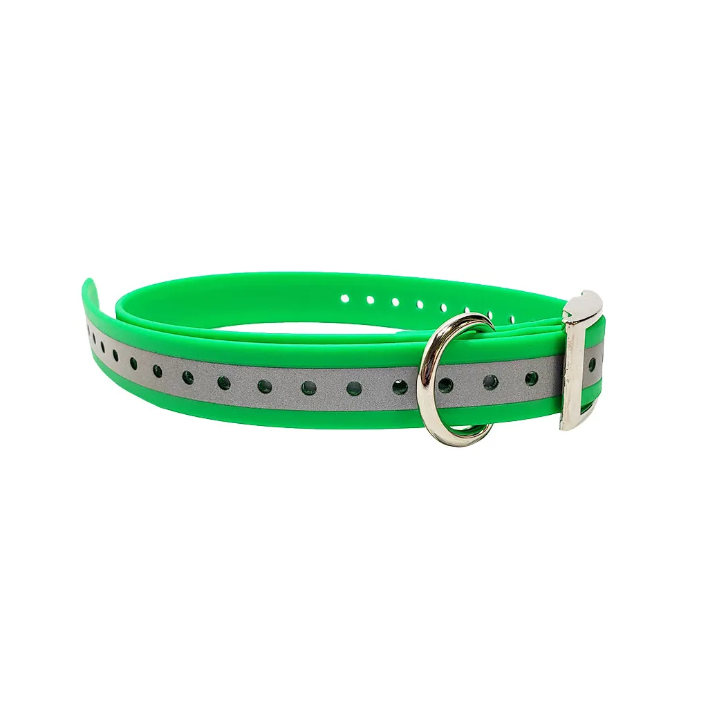LCS LeatherFeel 1 Inch Reflective Cut To Length Collar