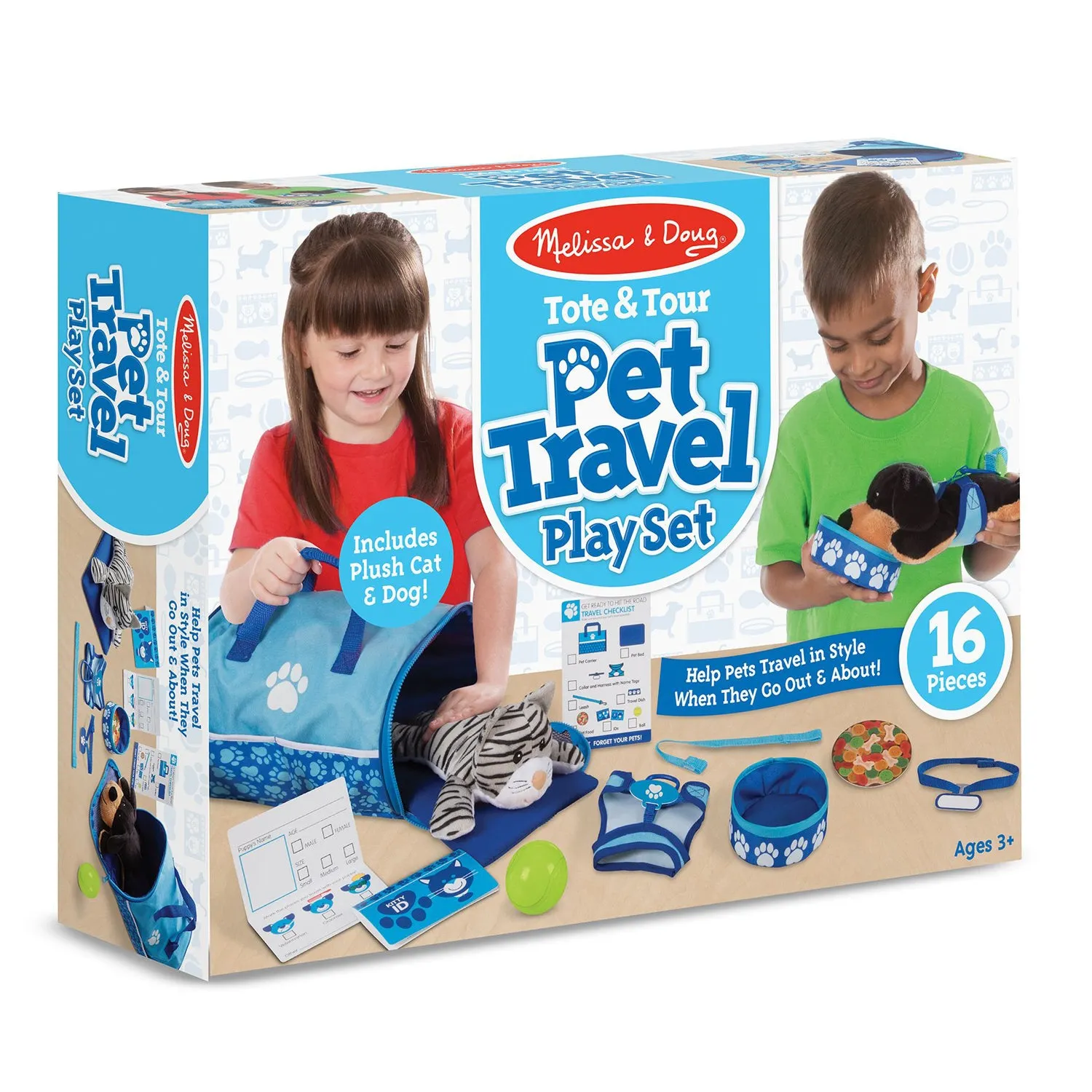 Melissa & Doug Tote & Tour Pet Travel Play Set