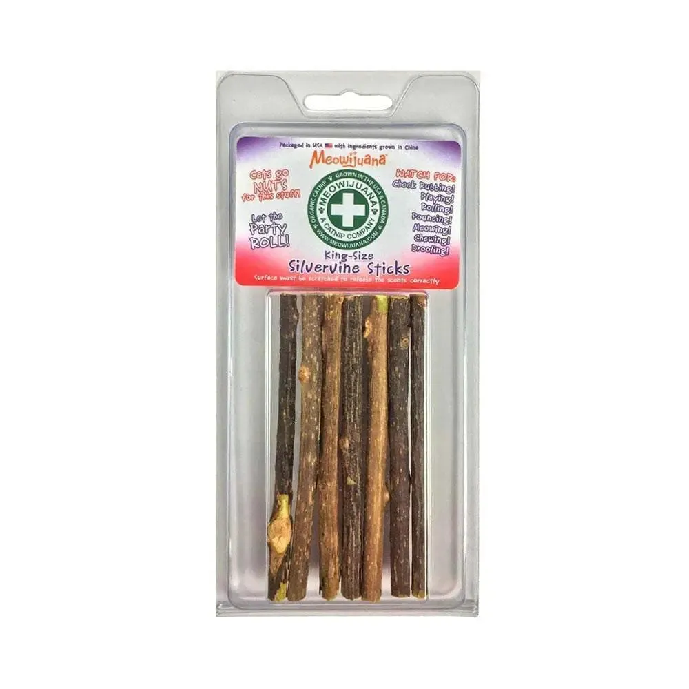 Meowijuana® Silvervine Sticks for Cat 6 Pack