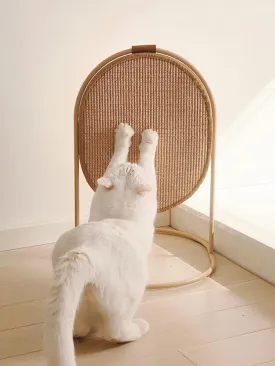 MS!MAKE SURE Cat Scratching Post, Three Modes Cat Scratcher, Cat Scratch Furniture Protector, Vertical/Horizontal/Side Table, Replaceable Sisal Scratch Pad for Indoor Cats - Yellow