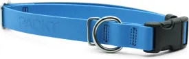 PACKT - Endeavor X3 Waterproof Dog Collar | Made in USA, Odor Proof, 100% Waterproof | Leather-Like Biothane Dog Collar |Rust-proof Stainless Steel Hardware | 2-Year Chew-Warranty | Pacific-Small
