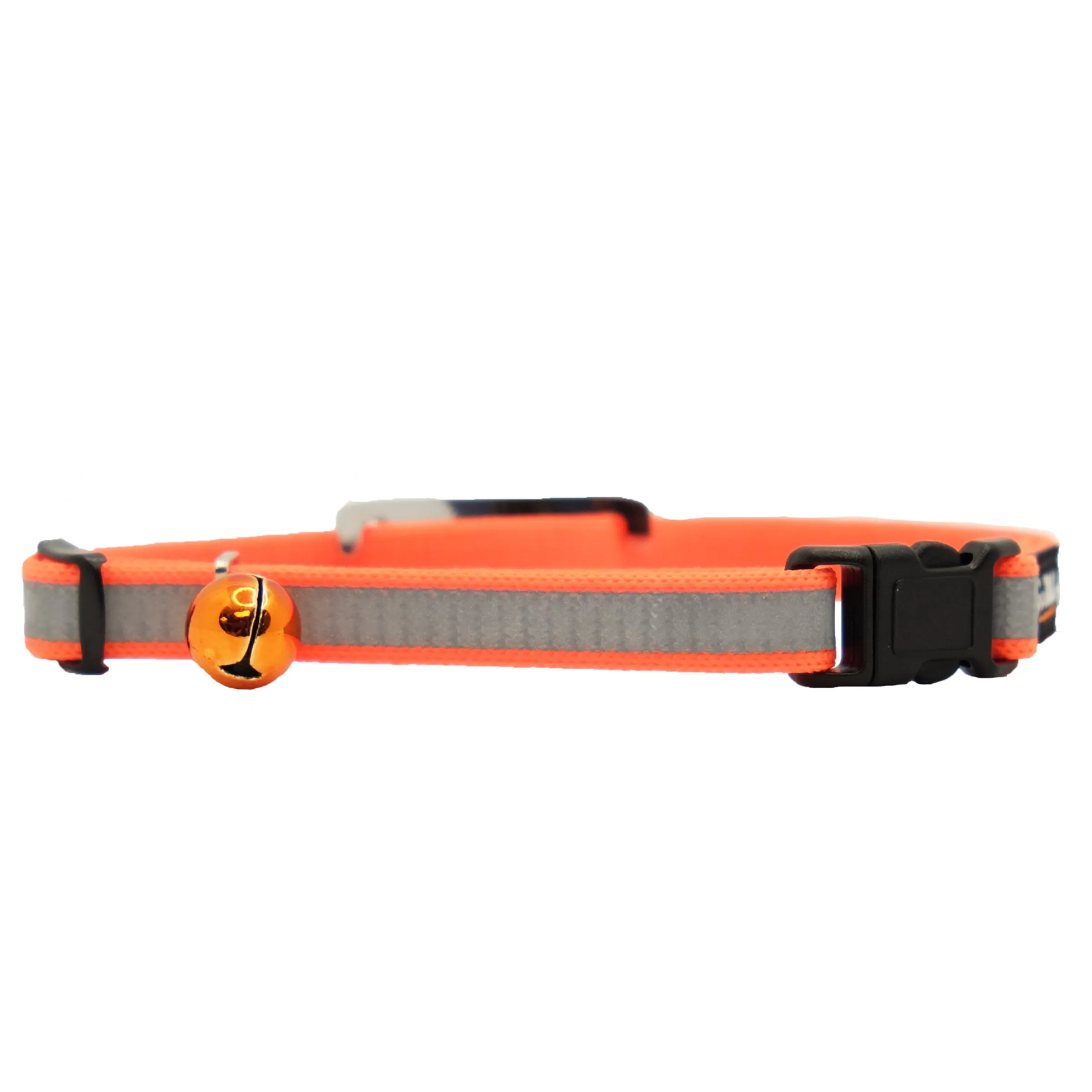 Personalized Break-Away Reflective Cat Collars with Slider Tag