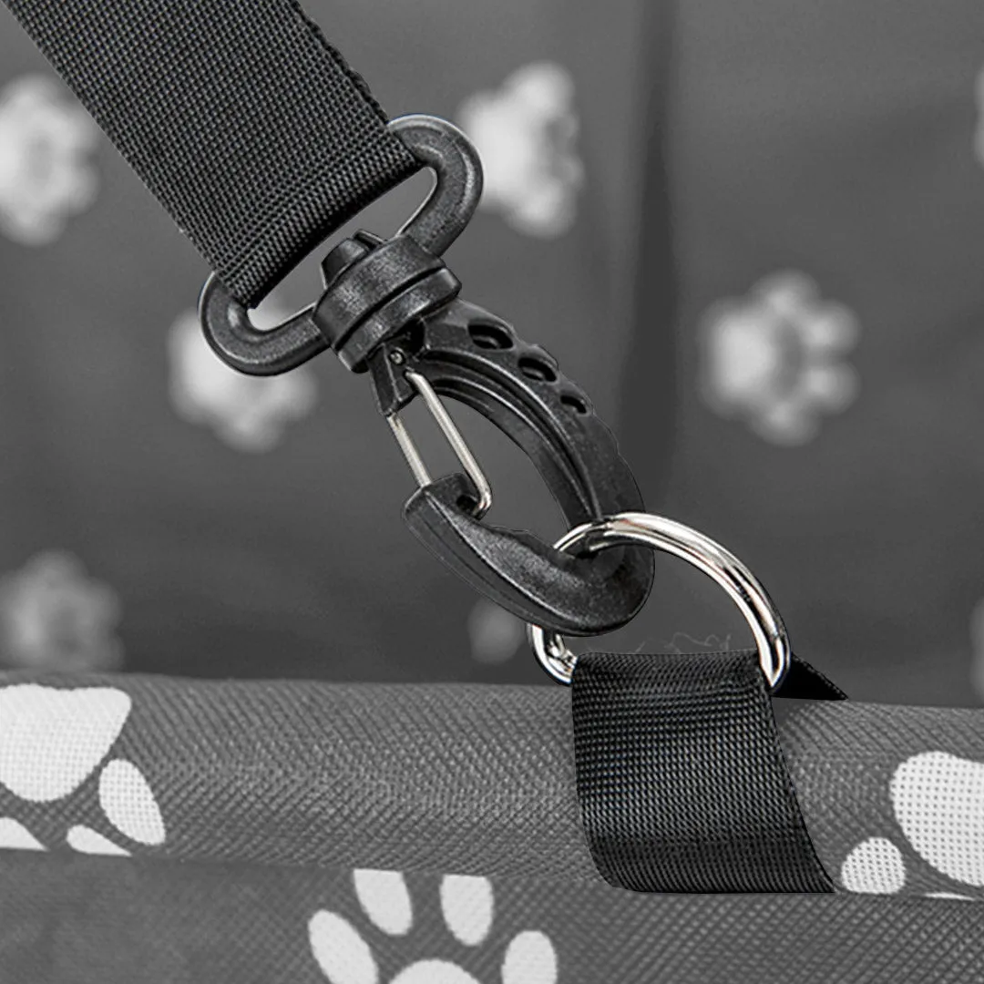 Pet Booster Car Seat Premium Waterproof Breathable Mesh Safety Travel Portable Dog Carrier Bag - Grey