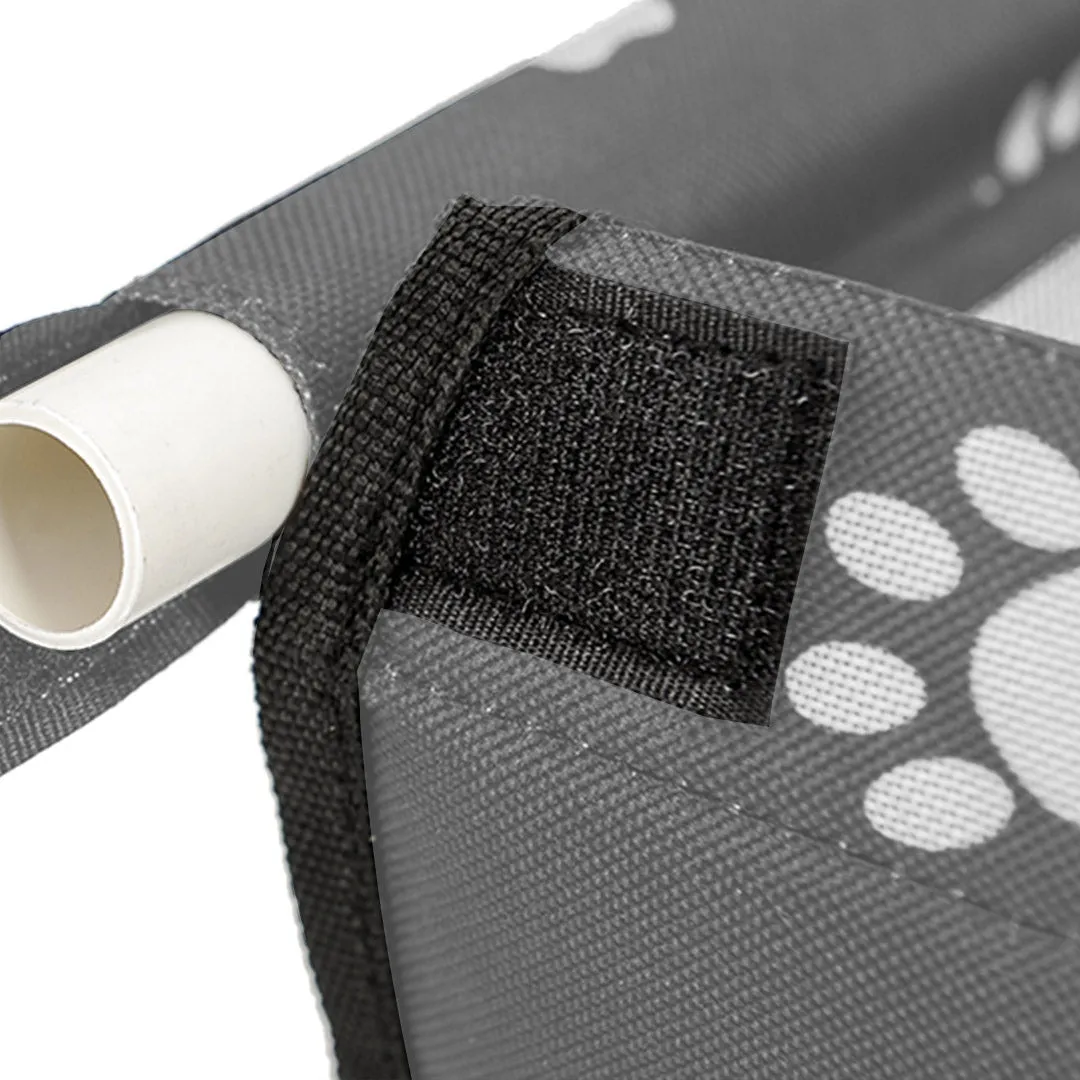 Pet Booster Car Seat Premium Waterproof Breathable Mesh Safety Travel Portable Dog Carrier Bag - Grey
