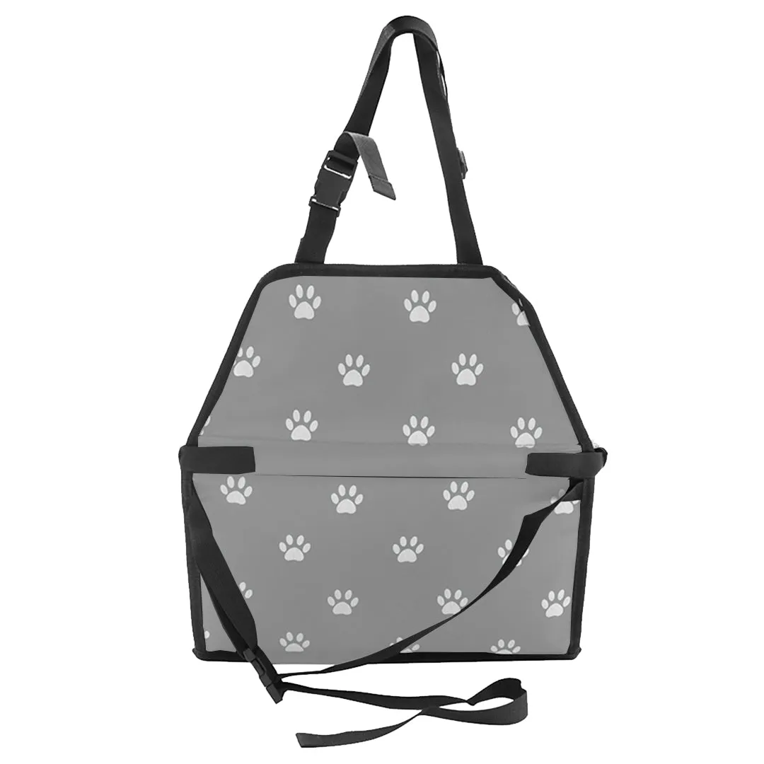 Pet Booster Car Seat Premium Waterproof Breathable Mesh Safety Travel Portable Dog Carrier Bag - Grey