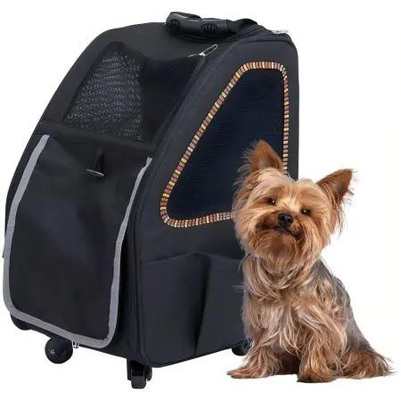 Petique 5-in-1 Pet Carrier for Dogs Cats and Small Animals Sunset Strip