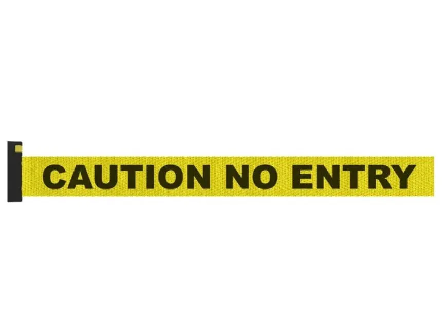 PILOT 10MTR BELT BARRIER - CAUTION NO ENTRY