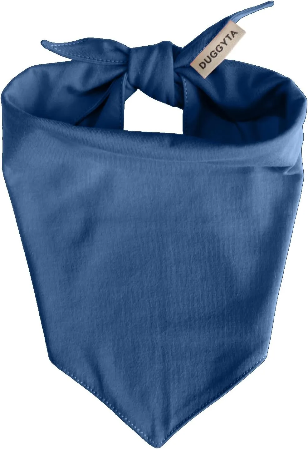 Premium Solid Navy Dog Bandana, Luxury Soft Cotton Adjustable Triangle Scarf for Small Dogs, Comfortable, Stylish, and Customizable for All Seasons, Dog Accessories
