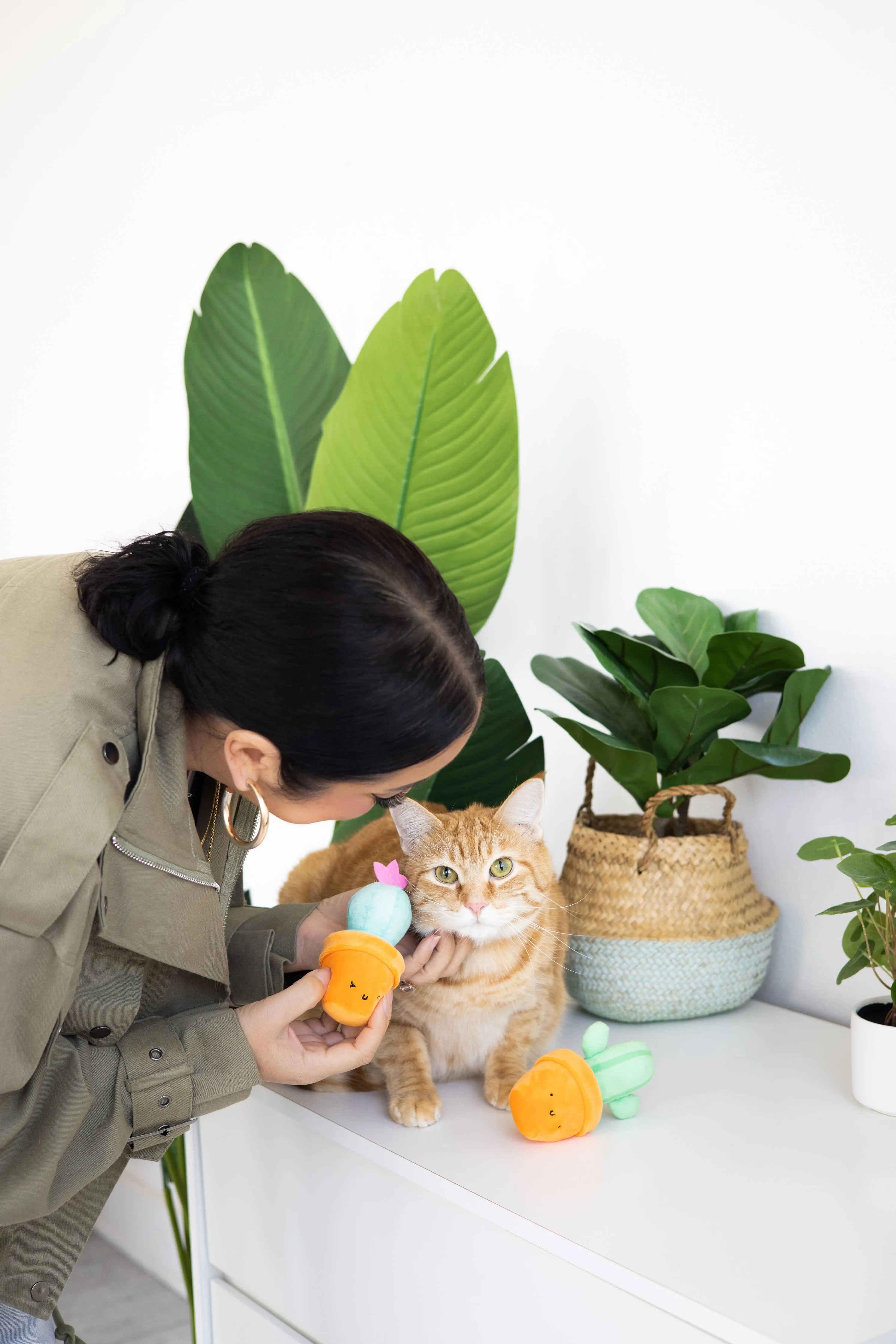 Prickly Plants Cat Toy Set