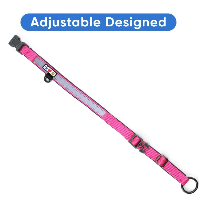 Reflective Martingale Padded Dog Collar
