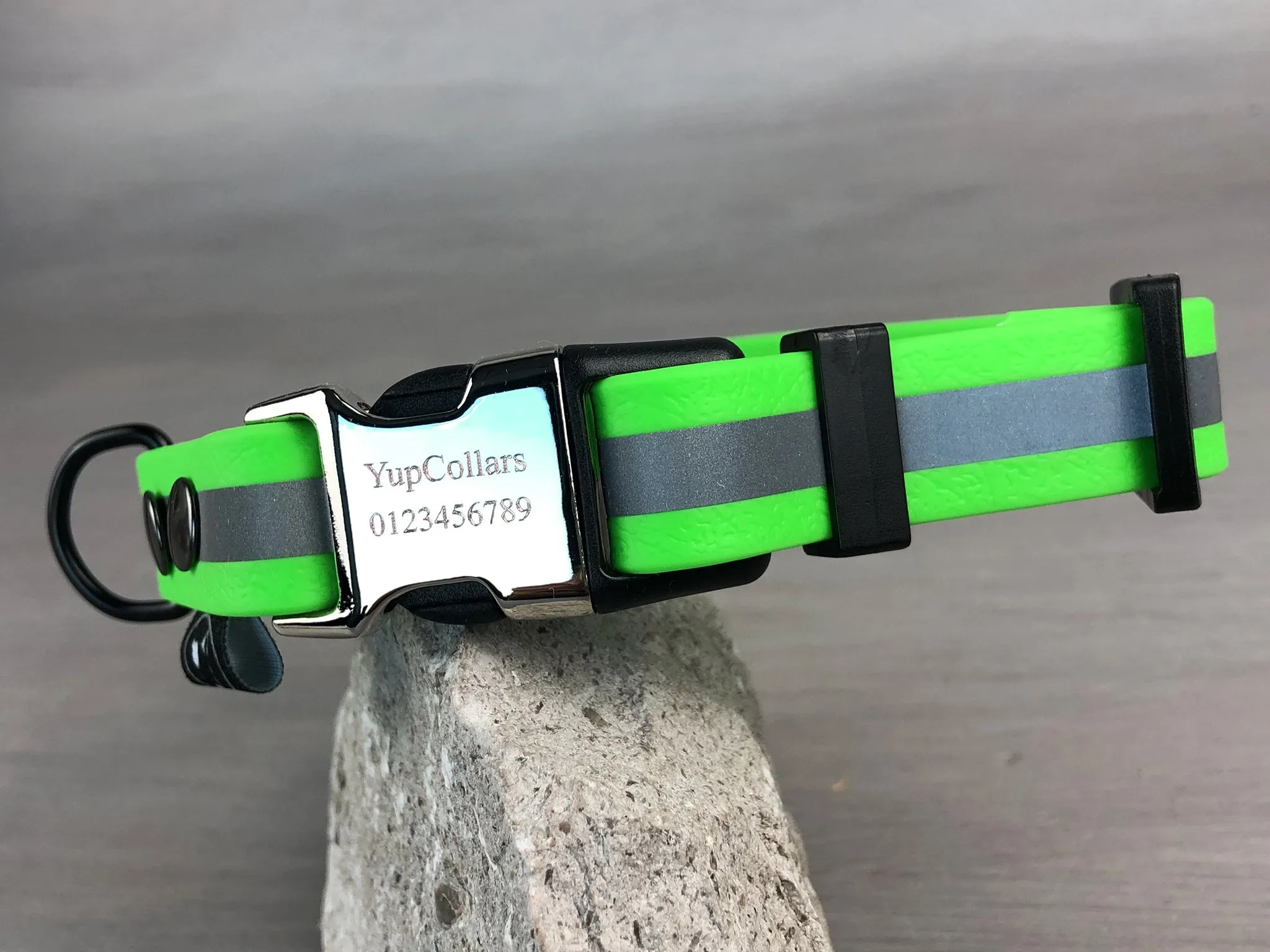 Reflective Waterproof Dog Collars With Engraved Buckle