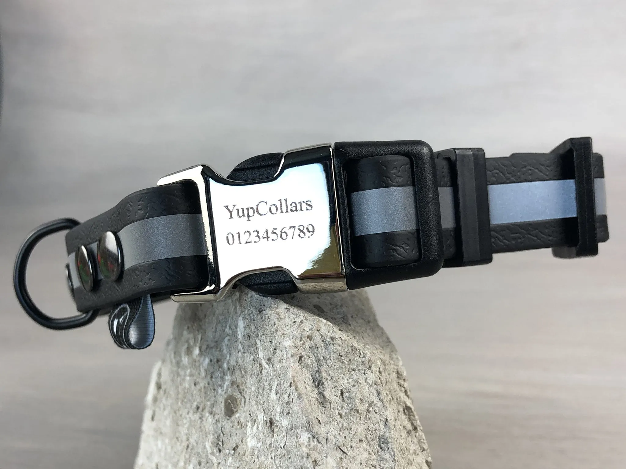 Reflective Waterproof Dog Collars With Engraved Buckle