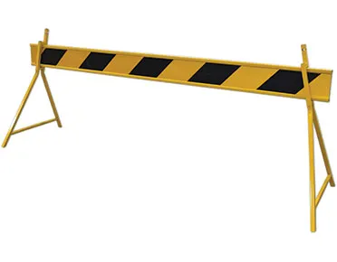 Road Sign Reflective Barrier Boards (Yellow/Black)  2.5m RS-BBYB-C1