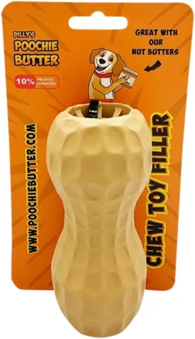 Toy - Natural Rubber Dog Peanut Butter Toy - Premium Treat Toy for Dogs - Dog Treat Dispenser - Durable & Interactive Dog Toys - Fun to Chew, Chase, and Fetch - for Large Dogs