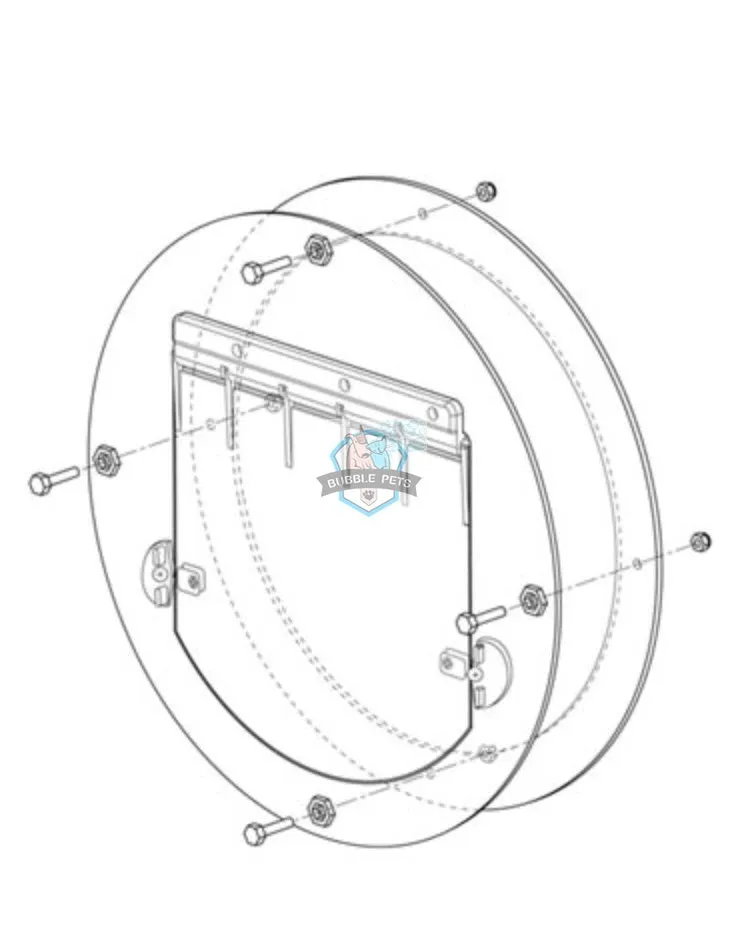 Transcat Two Way Transparent Pet Door Flap for Dogs