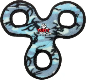 TUFFY - World's Tuffest Soft Dog Toy - Junior 3 Way Tug - Squeakers - Multiple Layers. Made Durable, Strong & Tough. Interactive Play (Tug,Toss & Fetch). Machine Washable & Floats (Blue 2 Pack)