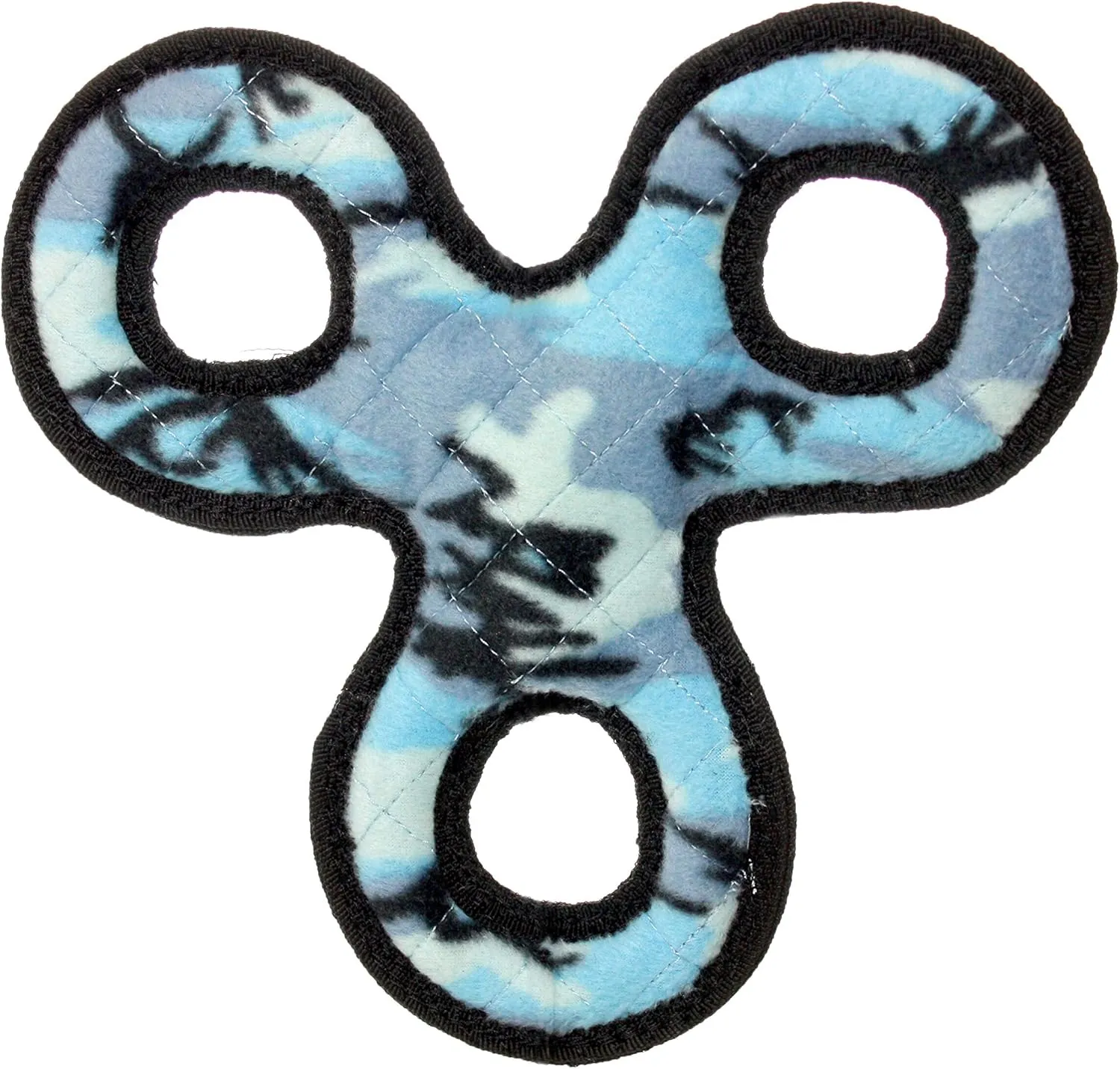 TUFFY - World's Tuffest Soft Dog Toy - Junior 3 Way Tug - Squeakers - Multiple Layers. Made Durable, Strong & Tough. Interactive Play (Tug,Toss & Fetch). Machine Washable & Floats (Blue 2 Pack)
