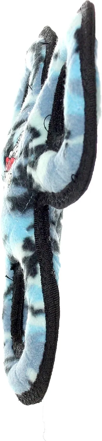 TUFFY - World's Tuffest Soft Dog Toy - Junior 3 Way Tug - Squeakers - Multiple Layers. Made Durable, Strong & Tough. Interactive Play (Tug,Toss & Fetch). Machine Washable & Floats (Blue 2 Pack)