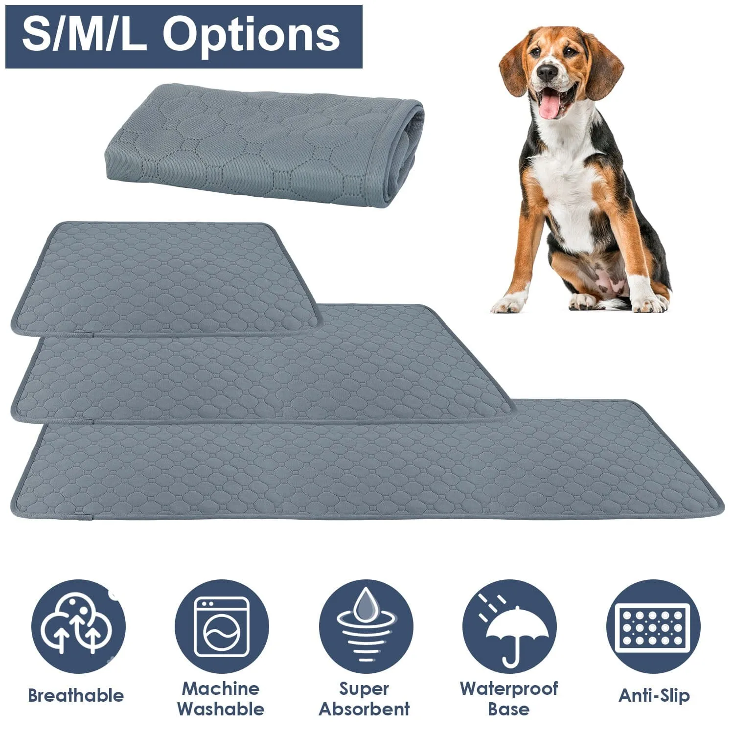 Washable Dog Pee Pad Reusable Puppy Potty Training Pads