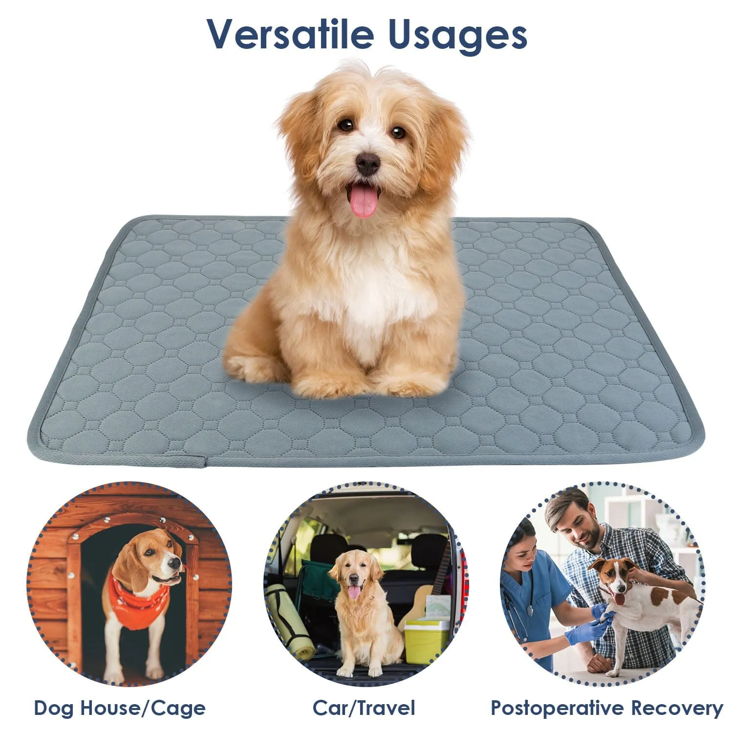 Washable Dog Pee Pad Reusable Puppy Potty Training Pads
