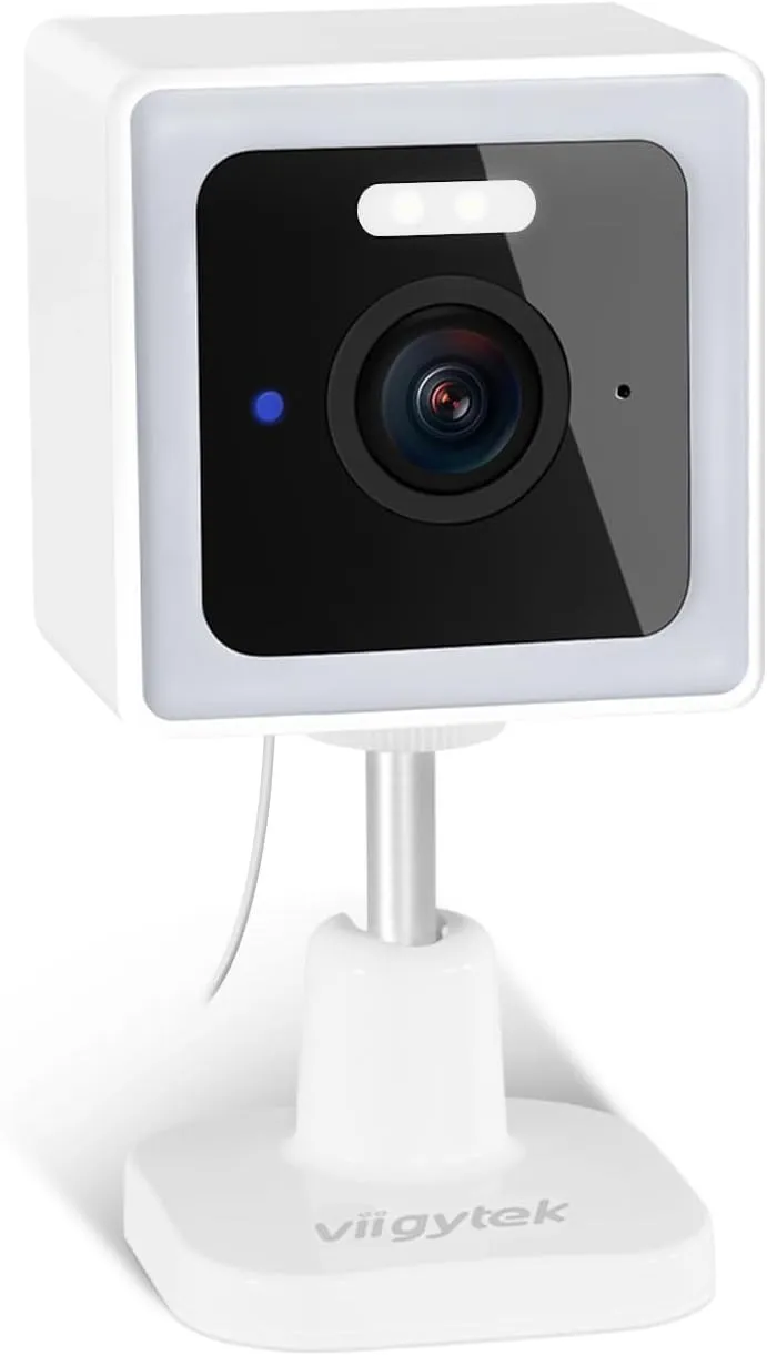 WiFi Home Security Cameras, 2K Outdoor Security Camera, Pet Baby Scurity Camera, Color Night Vision, 2-Way Audio, IP65 Waterproof, Remote Viewing (White-1Pack)