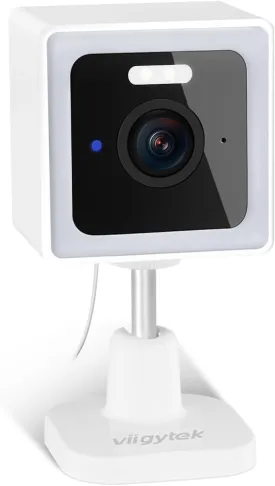 WiFi Home Security Cameras, 2K Outdoor Security Camera, Pet Baby Scurity Camera, Color Night Vision, 2-Way Audio, IP65 Waterproof, Remote Viewing (White-1Pack)